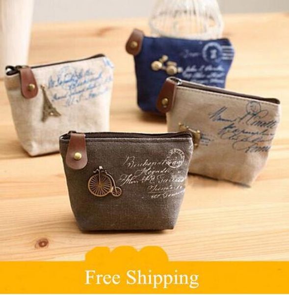 

factory direct sale women's canvas bag coin keychain keys wallet purse change pocket holder organize cosmetic makeup sorter, Red;black