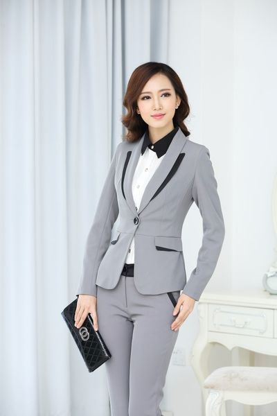 

женщины брюки костюмы официальный офис рабочая одежда устанавливает женский кос