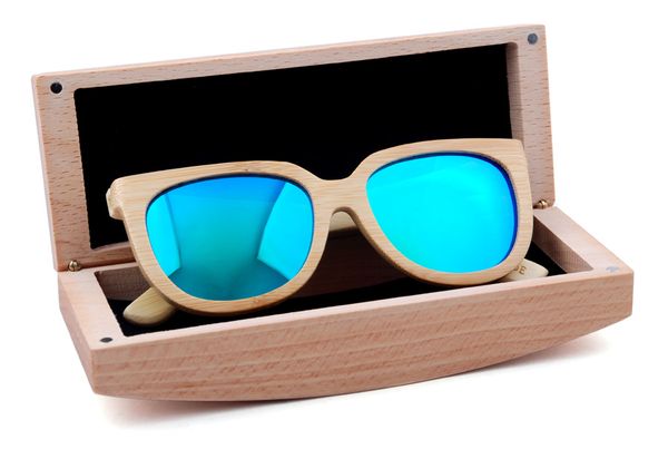 

fashion glasses cases natural bamboo beech sunglasses box wooden sunglasses box 17.3*6.5*5.5cm ing