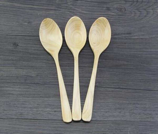 

japanese korean tableware handle coffee wooden spoon honey spoon baby feeding
