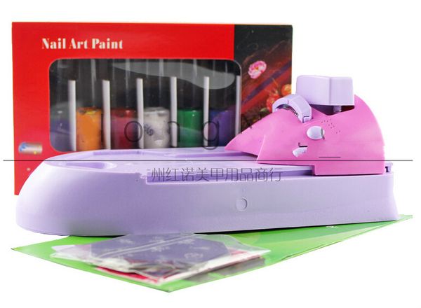 

wholesale-diy nail printer colour printer printing stamp machine, White