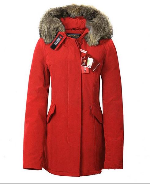 

Мода шерсть богатые классический бренд женщины Арктический анорак пуховики чело