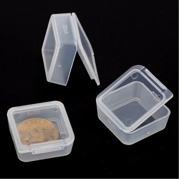 

Мини-пластиковой коробке 2.6*2.6*1 см для мелких аксессуаров прозрачный круглый PE упаковка коробки PVC с крышкой контейнер - 0012pack