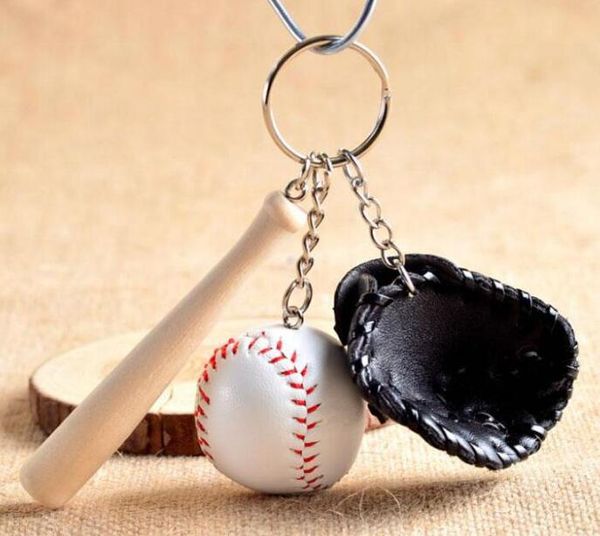 Sammelbare gute kreative Baseball -Schlüsselhalter Baseball Fan liefert Geschenke Sportsouvenirs Schlüsselanhänger Mischen Sie 100 Stück bestellen