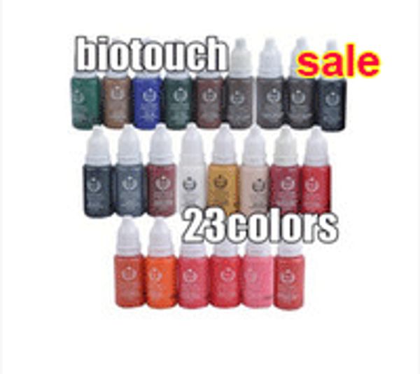 

wholesale-23pcs tattoo ink set pigments permanent makeup 15ml cosmetic color tattoo ink for eyebrow eyeliner lip