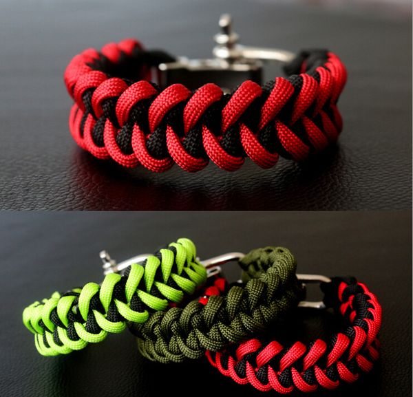 8/" Pouces 550 Paracord Parachute kit de survie dans un Bracelet Camping Randonnée Chasse