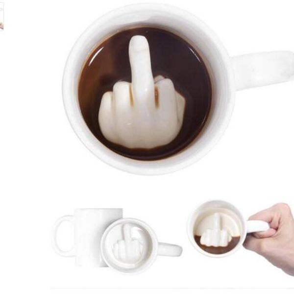 

creative design ceramic mug middle finger style novelty mixing coffee milk cup funny ceramic mug water cup kka3262