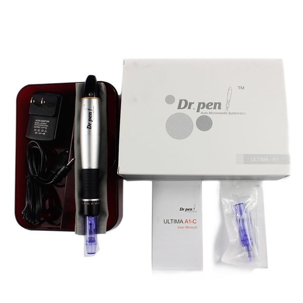 

A1-C Dr. Pen Derma pen automatic microneedle system adjustable needle length 0.25mm-3.0mm 5 speed electric Dermapen