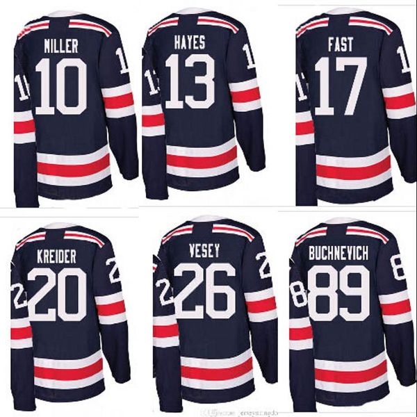 

89 Pavel Buchnevich Jersey 2018 Winter Classic New york Rangers 40 Michael Grabner Mens Womens Youth Custom Hockey Jerseys