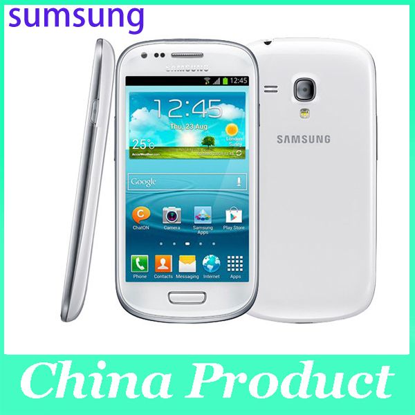 Oridinal 4,0'' Samsung Galaxy S3 mini i8190 Refurbished 480 x 800 GSM 3G Dual-Core-Handy WIFI GPS 8 GB Smartphone 002868