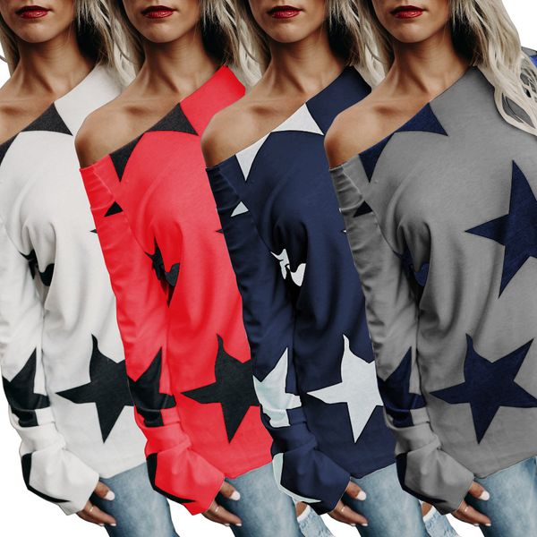 

fashion women t shirts for style stars printing plus size women tshirt street long brand sleeve designer woman clothing shirt t cotton smox, Black