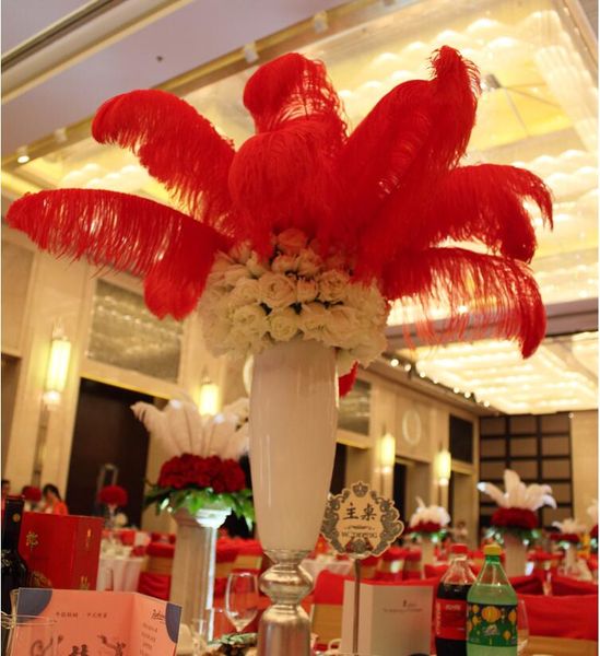 20 25cm Ostrich Feathers Plume Centerpiece For Wedding Party Table