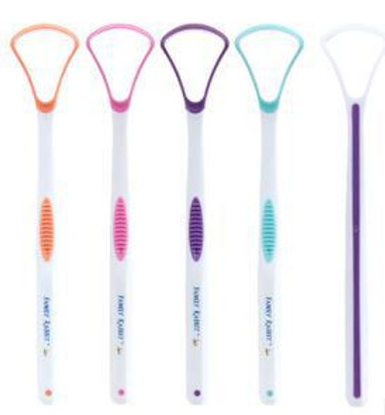 

wholesale-tongue cleaner-4 pc tongue scraper cleaner pure breath oral hygiene bad breath health beauty tool pulisci lingua