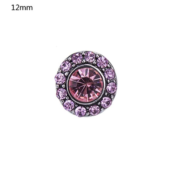 

nsb6056 snap buttons jewelry 4 colors 12mm buttons fashion diy charms antique crystal unique spark design metal buttons, Black