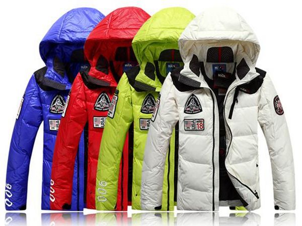 

men's winter fashion new authentic cultivate one's morality detachable cap with thick white duck down big yards down jacket coat, Black