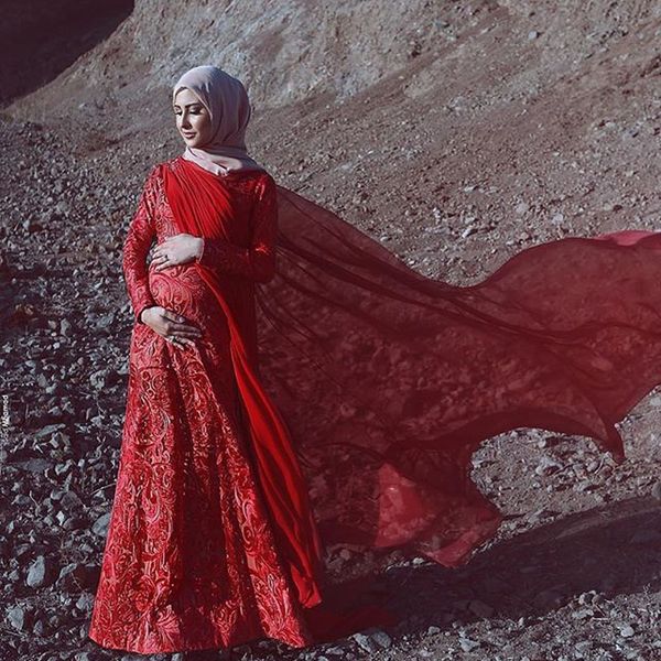 

леганнй беѬеменн-подкладка мђђлманкие длиннм Ѭђкавом вееѬние пла, Black;red