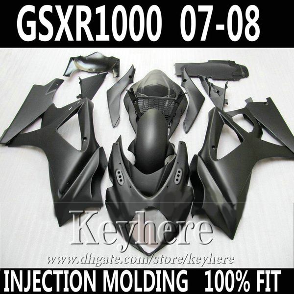 

for suzuki gsxr 1000 fairing kit 2007 2008 all matte black fairing