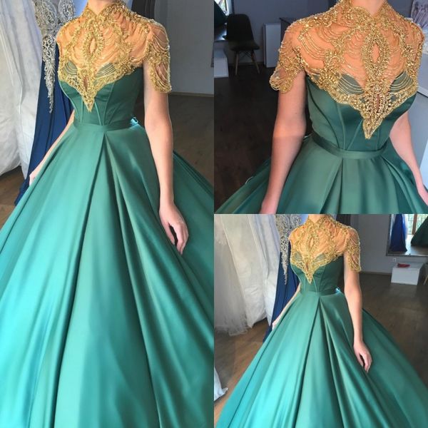 

охотник зеленый бальное платье пром платья кристалл золотые бусины высокая шея платье вечерняя одежда 2018 новый плюс размер вечерние платья, Black