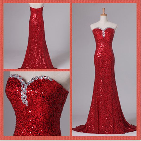 

lace sequin mermaid evening dress 2020 elegant sweetheart long evening gowns vestido de festa longo real p, Black;red