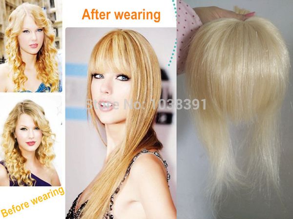 Clip In Bangs Clip Fringe Extensions Blonde Hair Extensions