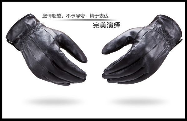 

wholesale-women and men winter cycling motorcycle gloves winter warm ski glove leather gloves ing, Blue;gray