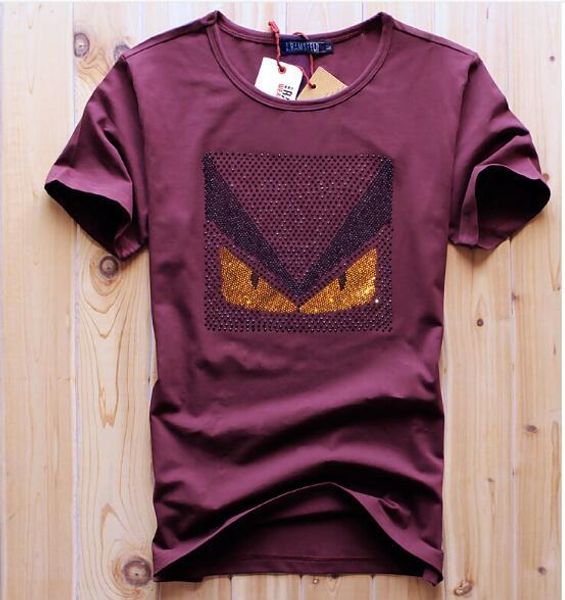 

Мужская с коротким рукавом футболки новый мини-монстр с круглым воротником попул