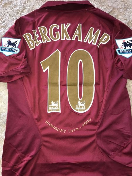 

2005 2006 final vintage retro henry bergkamp jer ey occer hirt