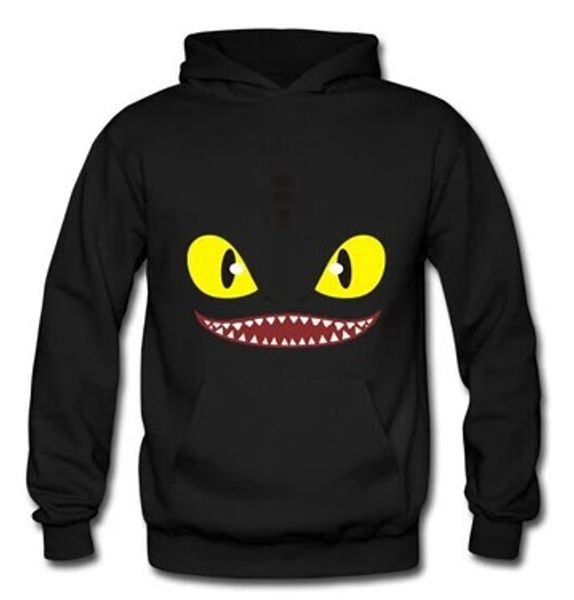

wholesale-autumn 2015 the new movie to train your dragon sweatshirts fast dragon night fury toothless jacket hoodies, Black