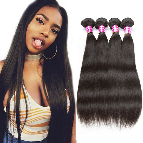 Peruvian Hair Straight Brazilian Wavy Hair Extensions Unprocessed
