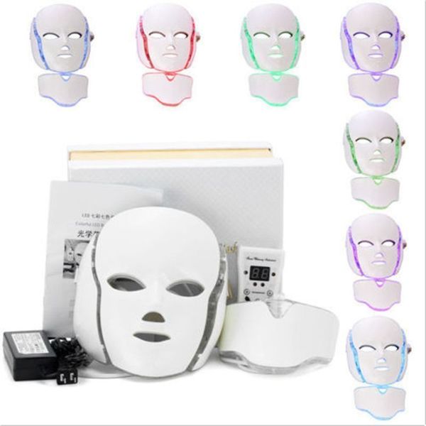 

Pdt light therapy led facial ma k with 7 photon color for face and neck home u e kin rejuvenation led face ma k
