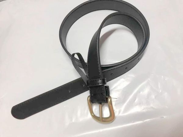 

2020 men/women belt womens genuine leather black and white color cowhide belt for mens belt with original box, Black;brown
