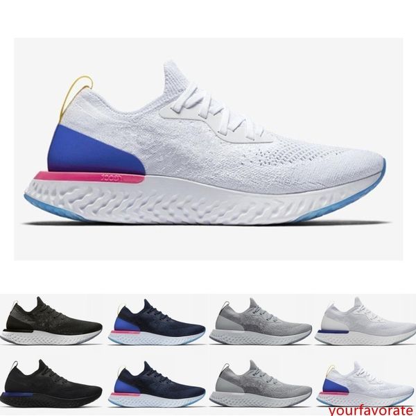 

2019 belgium epic react instant go fly men women running shoes blue glow black white causal mesh breathable sport athletic trainer sneakers
