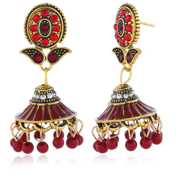 

europeans and americans exaggerate oil-drop sunflower pendant earrings, national wind earrings, explosive bohemian style, Golden