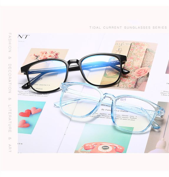

retro square optical glasses classic full frame men women computer clear goggles eyeglasses reading eyewear 5 colors 15990, White;black