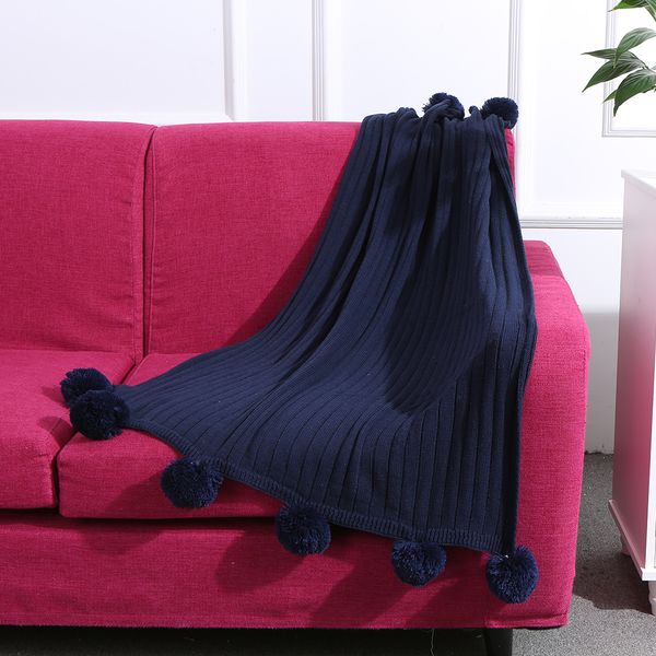 

knitted blanket cotton knitted blanket home decorative summer air-conditioned sofa