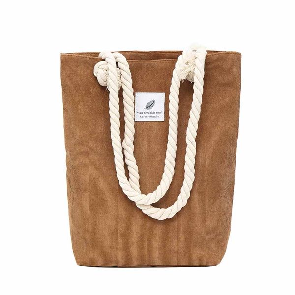 

large canvas bag for women corduroy handbag shoulder bags green shopping bags large capacity shoulder bag