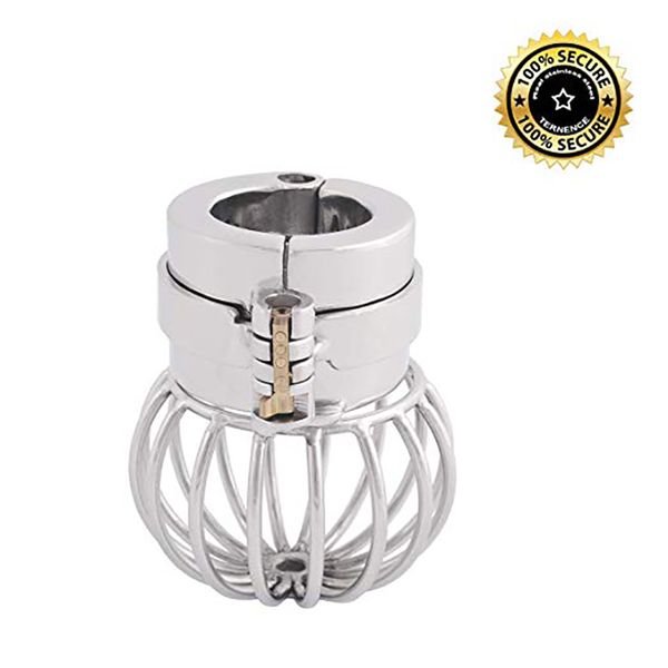 

chastity ring steel stainless stretchers cage cock male ball device
