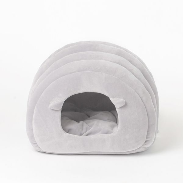 

gomaomi cartoon pet cat bed cama gato small dog litter semi-closed cat puppy sleeping bag house nest mat home for cats