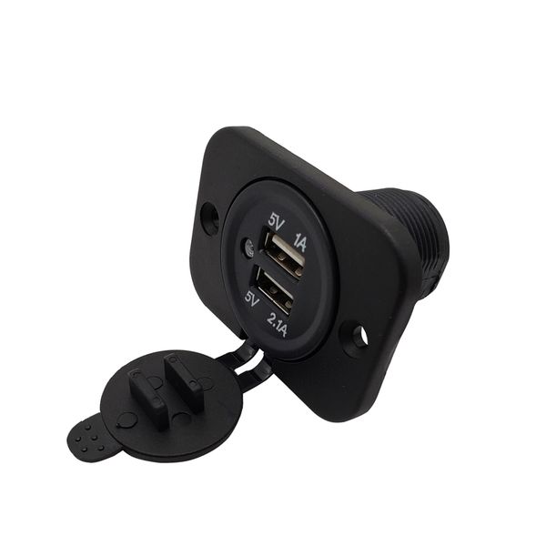 

3.1 a 4.2 a автомобильное usb зарядное устройство для мотоцикла авто грузовик лодка водонепроницаемый светодиодный свет двойной usb разъем з