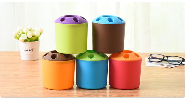 

simple toothpaste stand plastic toothbrush holders firm durable storage rack for home bathroom supplies 6 colors available