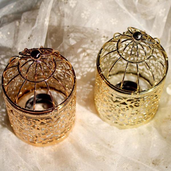 

hollow hanging bird cage candle holder candlestick lantern wedding decor