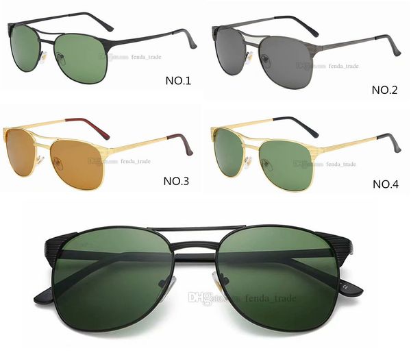 

новые хорошие мужские солнцезащитные очки мужчины летнее покрытие зеркальные очки oculos мужские очки зеленый черный золотой кадр для мужчин, White;black