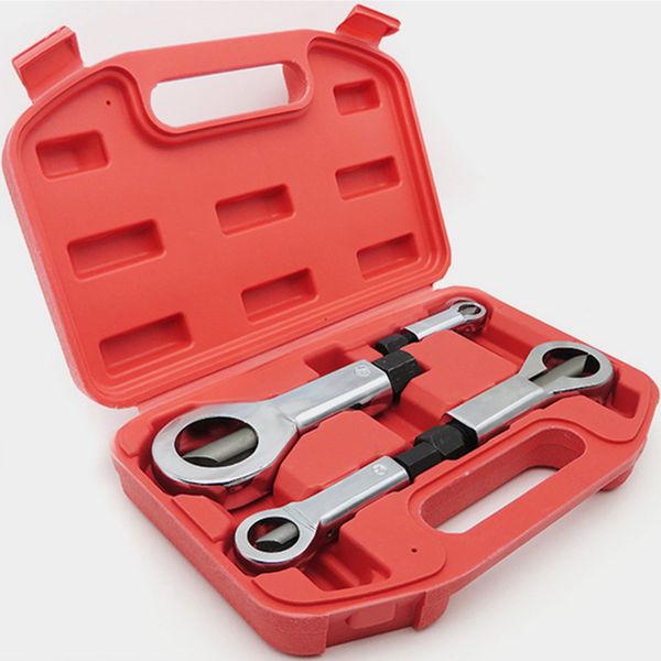 

4pc damaged bolt screw nut splitter cracker remover extractor drill rust breaker manual pressure tool set 9-27mm
