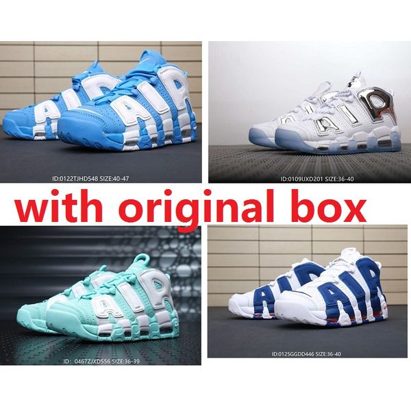 

mens air more uptempo basketball shoes retro for sale scottie pippen 96 university blue sland green chrome kids women boots sneakers