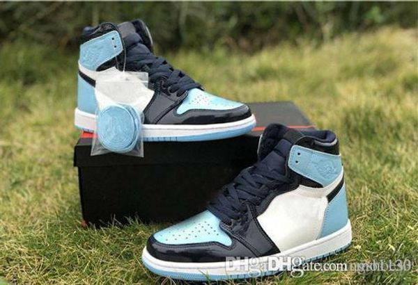 

new release 1 high og unc patent asg wmns 1s obsidian blue chill-white basketball shoes sneakers
