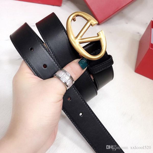 

2020 новые моды роскошные ремни для женщины пряжки дизайнер мужской целомудрие ремни топ моды бренд женщины кожаный пояс оптовой бесплатная, Black;brown