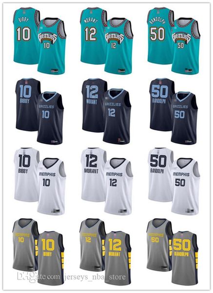

mens womens youth memphis grizzlies 12 ja morant 50 zach randolph 10 mike bibby green white blue custom basketball jerseys 0, Black;red