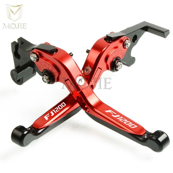 

motorcycle cnc aluminum adjustable folding extendable brake clutch levers for yamaha fj1200s/t/a fj1200 fj 1200 s/t/a 1986-1997