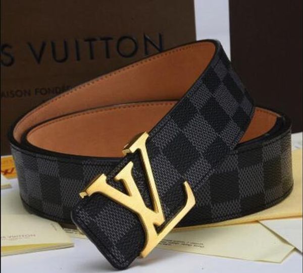 

LOUIS VUITTON Высокого Качества Натуральная Кожа Ремень Мужчины Женщины поясной ремень бренда дизайнер роскошные мужские и женские ремни