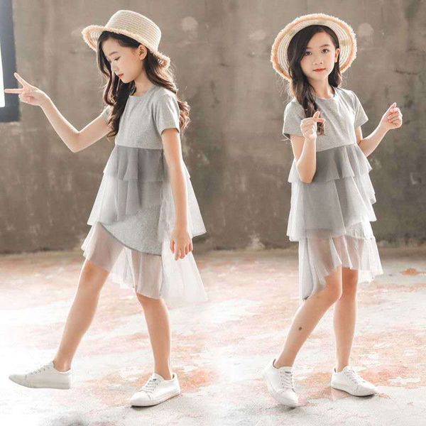 

2020 new girls summer fashion children irregular dress little girl princess dress children for girls 10 to 12 years 8, Red;yellow